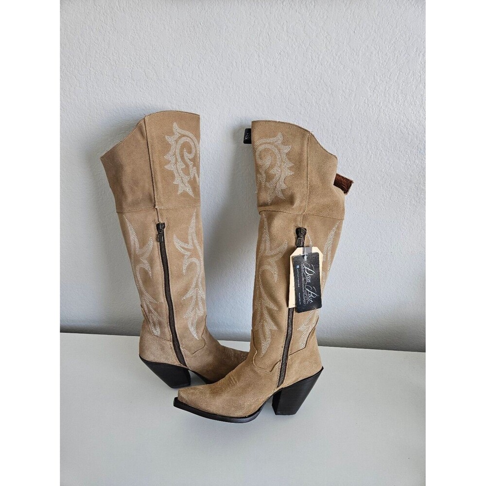NWT Dan Post | Jilted Suede Tall Heel Boots DPAA 105 Women 9.5M Western Cowgirl - Picture 4 of 10